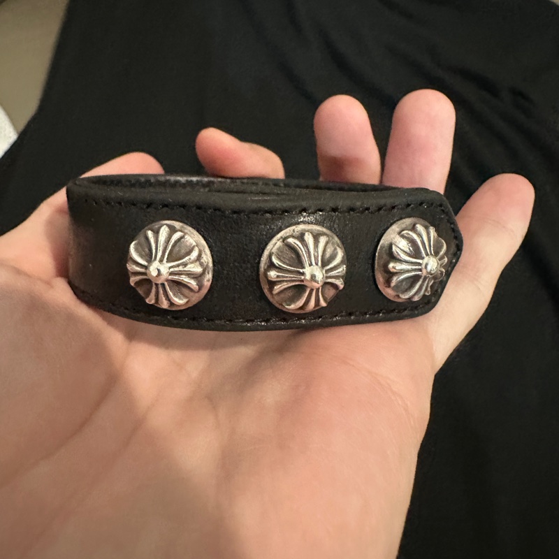 克羅心 Chrome hearts 皮手環 手環-1