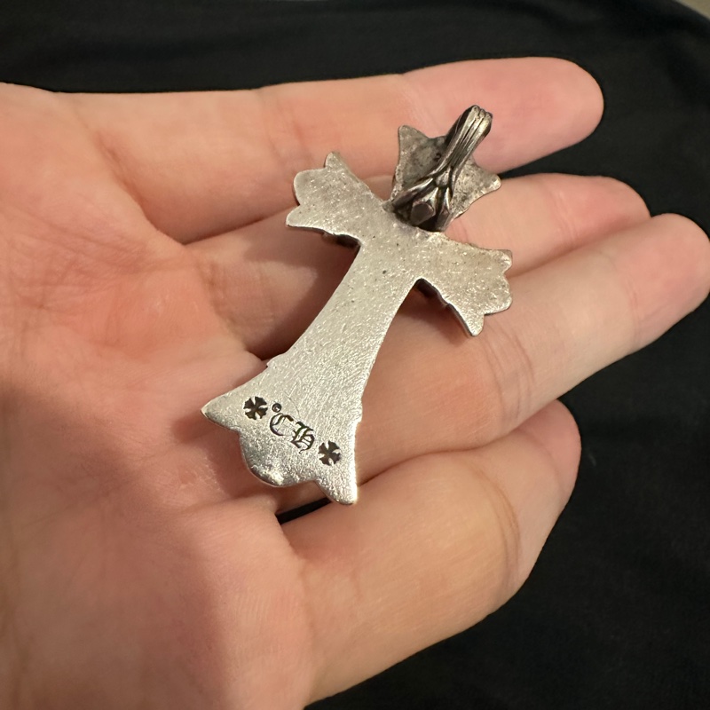 克羅心 chrome hearts 雙層 十字架 十字 墜飾-2