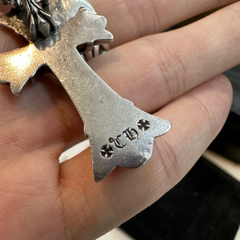 克羅心 chrome hearts 雙層 十字架 十字 墜飾-4