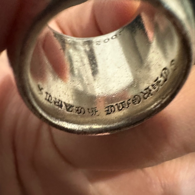 克羅心 Chrome Hearts Classic Oval Cross Ring 十字 花戒 戒指-4