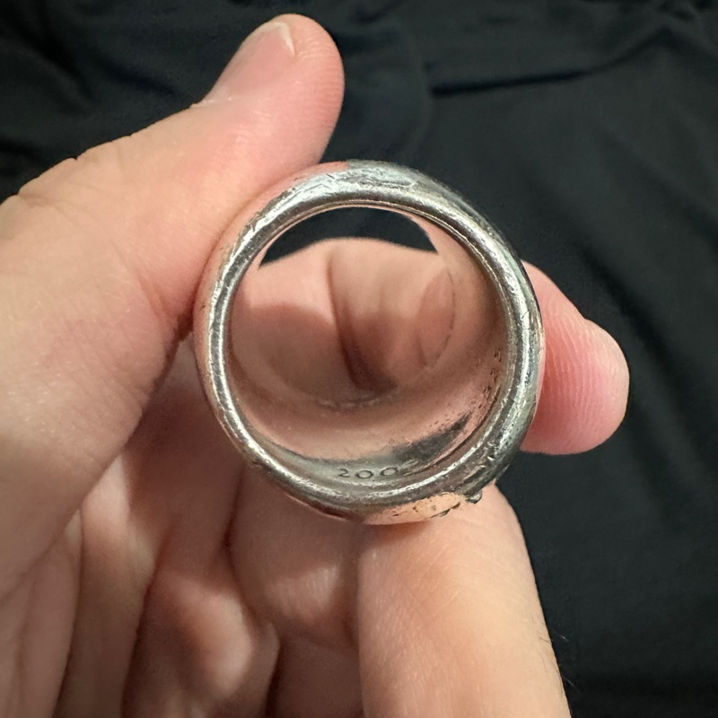 克羅心 Chrome Hearts Classic Oval Cross Ring 十字 花戒 戒指-5