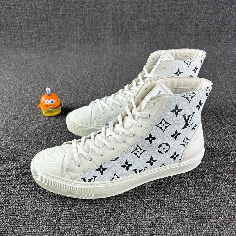 98新Louis Vuitton路易威登滿印高幫板鞋 尺碼:42.5 碼-0