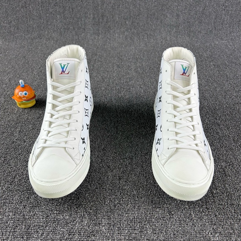 98新Louis Vuitton路易威登滿印高幫板鞋 尺碼:42.5 碼-1