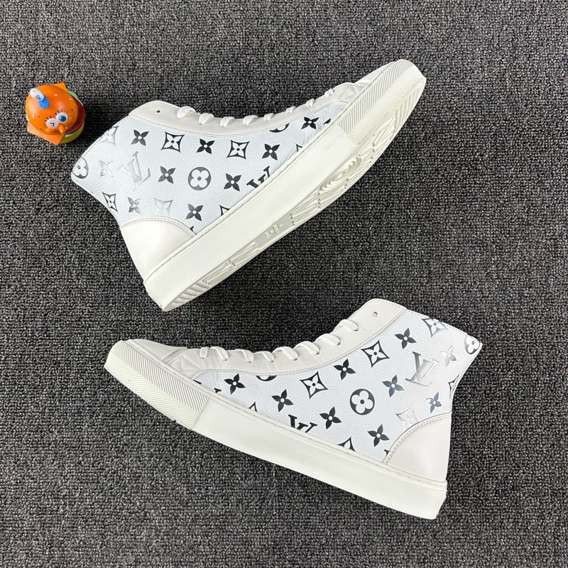 98新Louis Vuitton路易威登滿印高幫板鞋 尺碼:42.5 碼-2