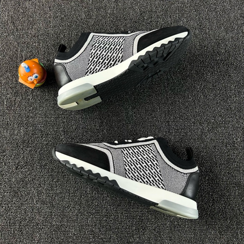 98新HERMES愛馬仕黑色休閒鞋 尺碼:37.5 針織面料舒適透-1