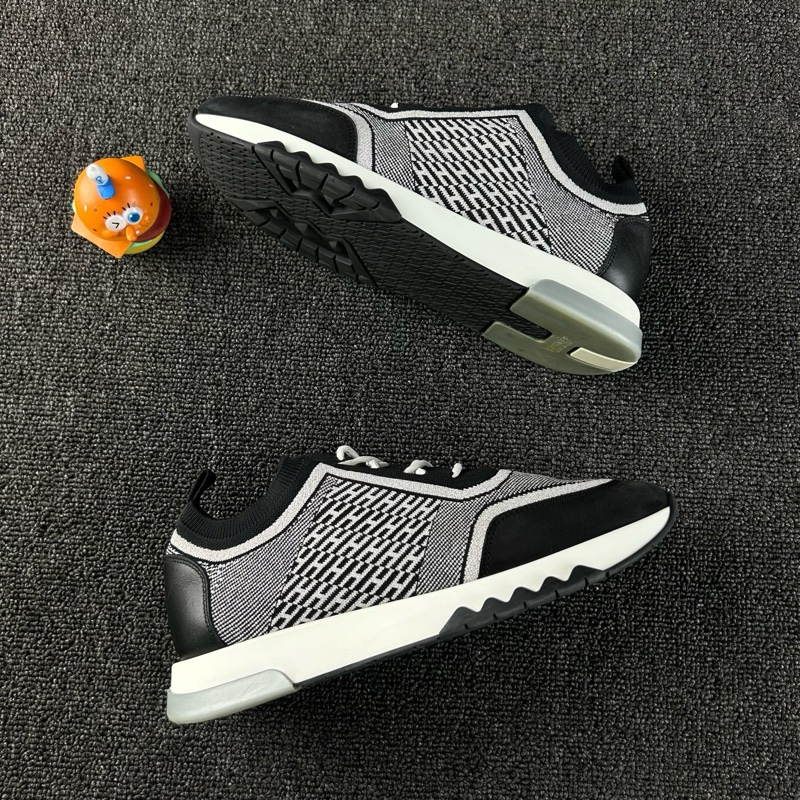 98新HERMES愛馬仕黑色休閒鞋 尺碼:37.5 針織面料舒適透-2