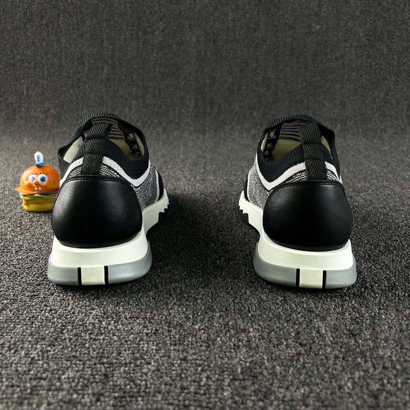 98新HERMES愛馬仕黑色休閒鞋 尺碼:37.5 針織面料舒適透-3