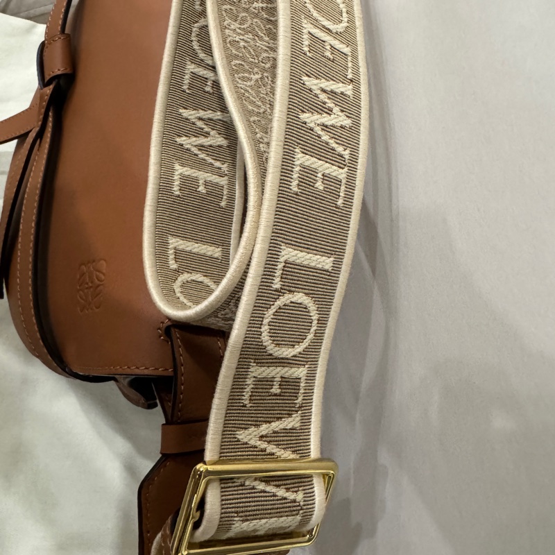 LOEWE 焦糖色 small gate-14