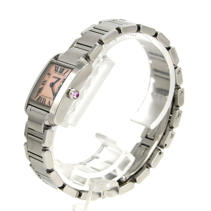 卡地亞 Tank Française SM W51028Q3 不鏽鋼石英錶-1