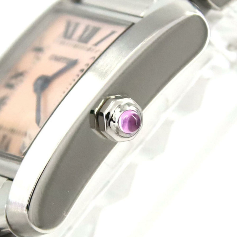 卡地亞 Tank Française SM W51028Q3 不鏽鋼石英錶-4