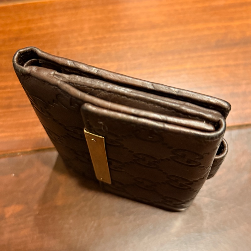 Gucci/logo老花短夾-14