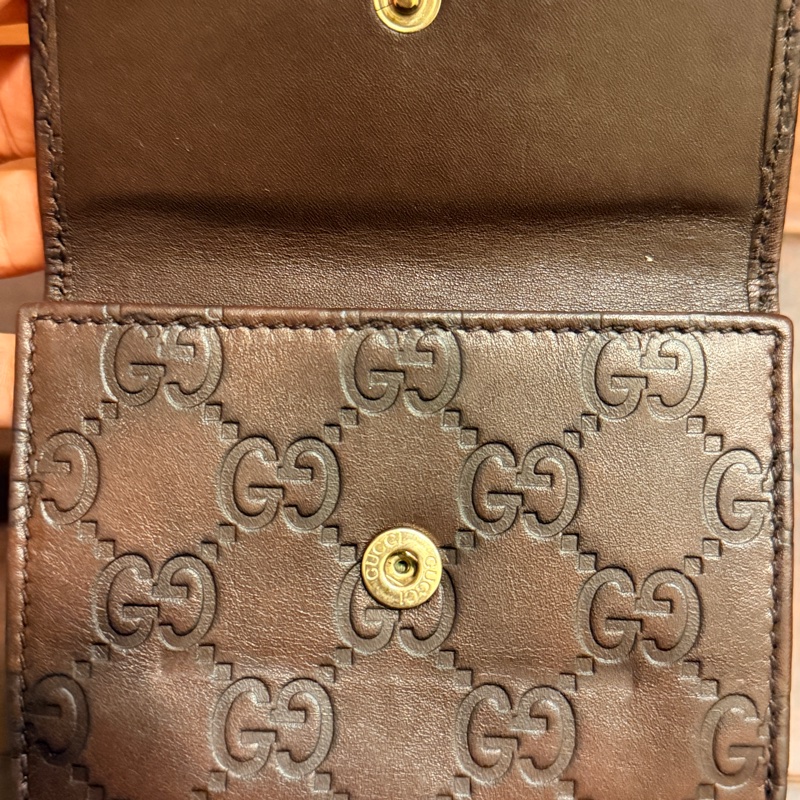 Gucci/logo老花短夾-19