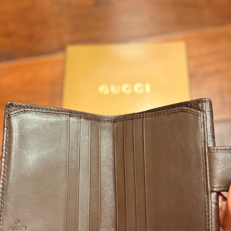 Gucci/logo老花短夾-21