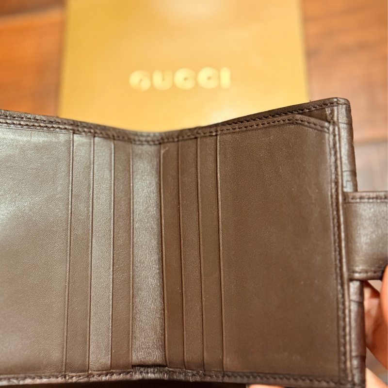 Gucci/logo老花短夾-28