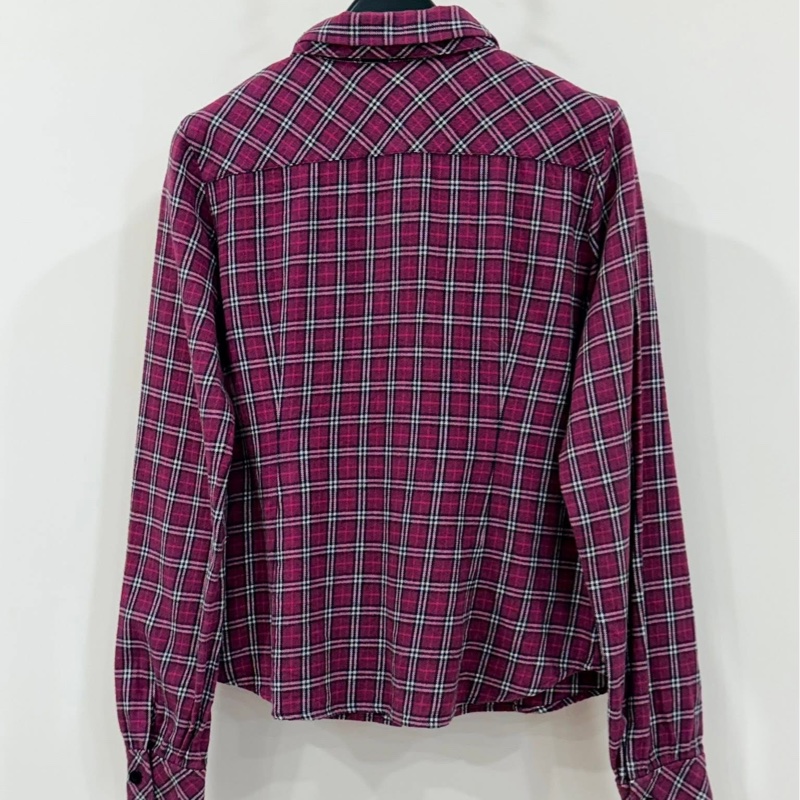 BURBERRY 藍標 格紋蝴蝶結領帶戰馬襯衫(附領帶)-1