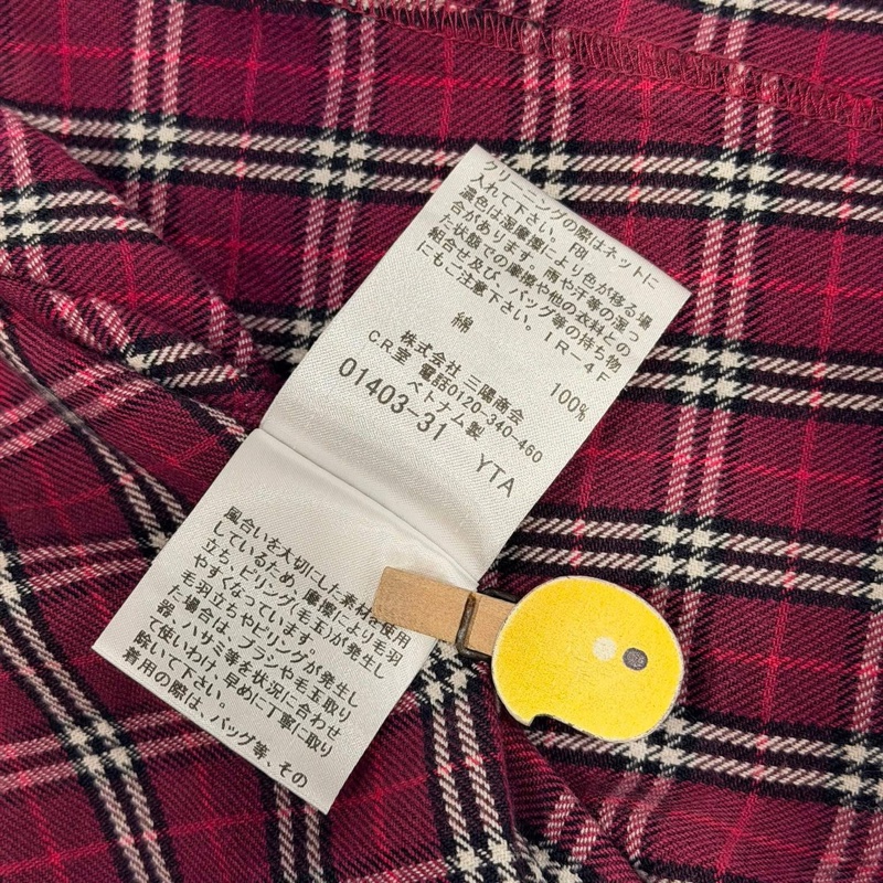 BURBERRY 藍標 格紋蝴蝶結領帶戰馬襯衫(附領帶)-9