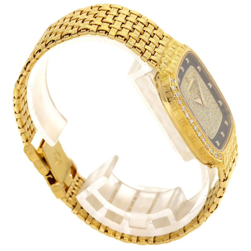 江詩丹頓 31557/206J-7448 Mesh D'or 鑲鑽腕錶,機芯編號 779945,18K 黃金鑲鑽,男士腕錶-1