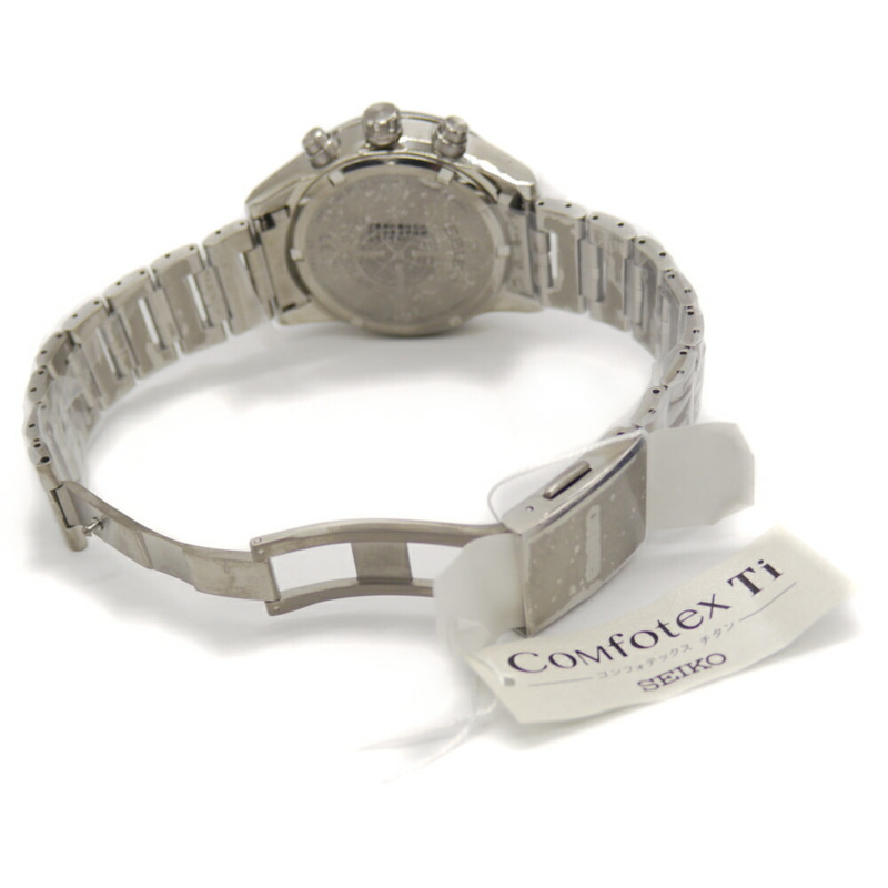 精工 Astron SBXC001 5X53 太陽能 GPS 衛星無線電波校正鈦金屬黑色錶盤腕錶-5