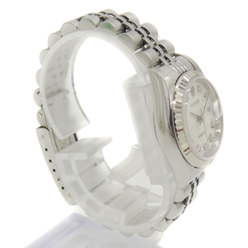 Rolex Datejust 79174G Y 編號自動上鍊女士腕錶，鑲嵌 10 顆鑽石，配備電腦顯示錶盤-2