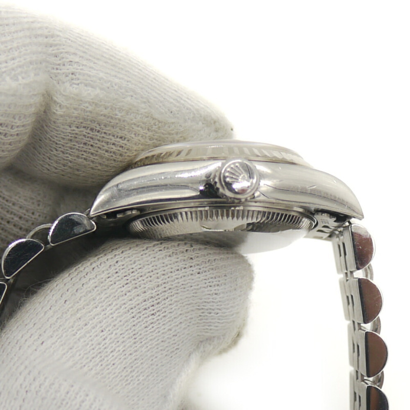 Rolex Datejust 79174G Y 編號自動上鍊女士腕錶，鑲嵌 10 顆鑽石，配備電腦顯示錶盤-4