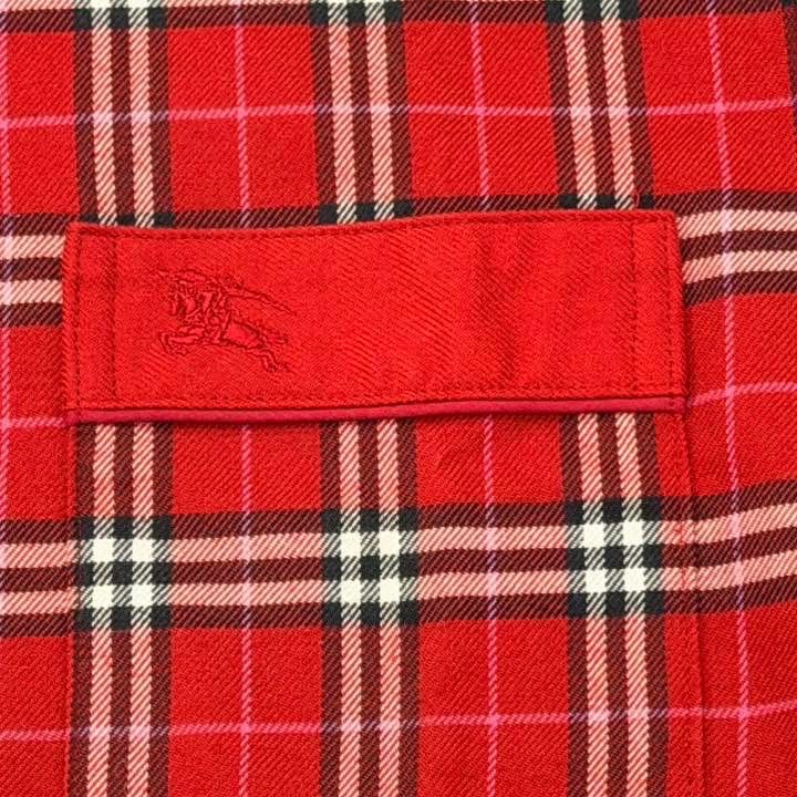 BURBERRY 倫敦 經典紅色格紋睡衣套裝-3