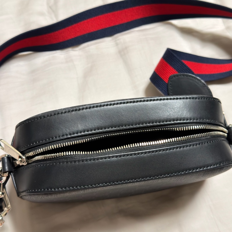 少用閒置品_大全配_台灣購證_Gucci_經典黑老花相機包_5748865RLN-5