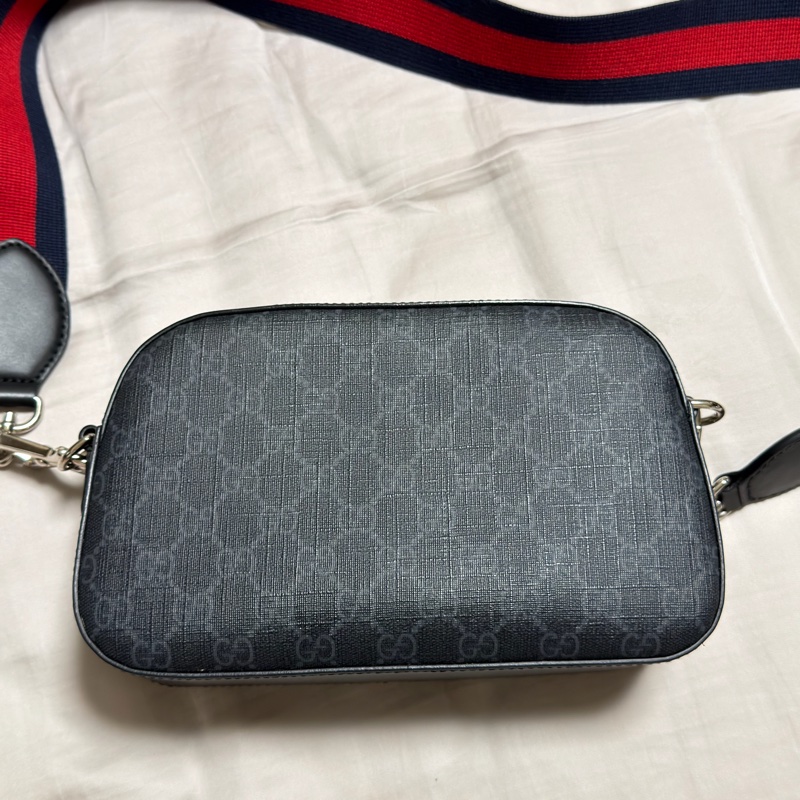 少用閒置品_大全配_台灣購證_Gucci_經典黑老花相機包_5748865RLN-8