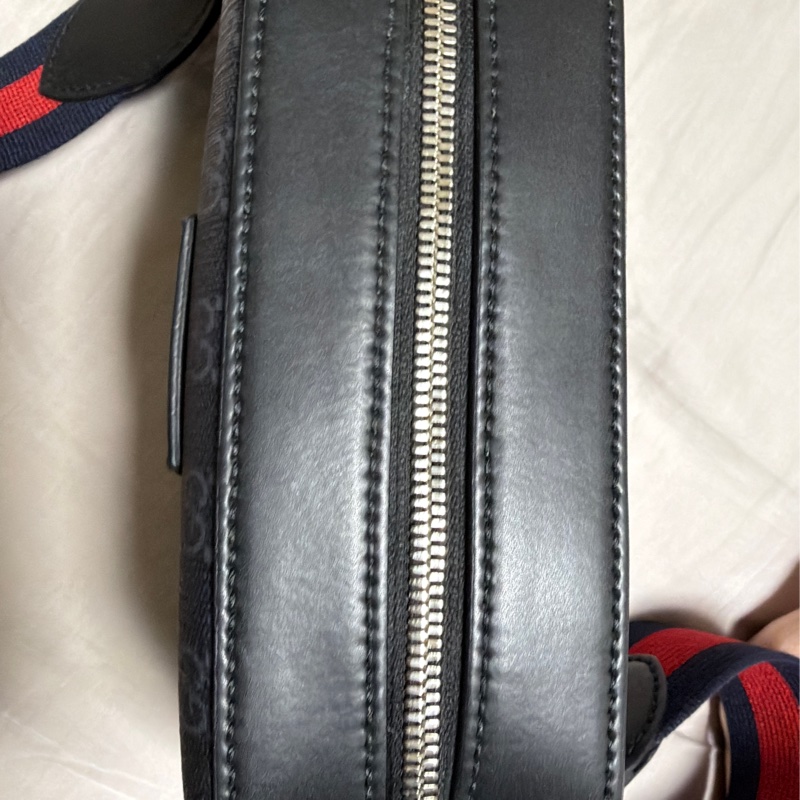 少用閒置品_大全配_台灣購證_Gucci_經典黑老花相機包_5748865RLN-24
