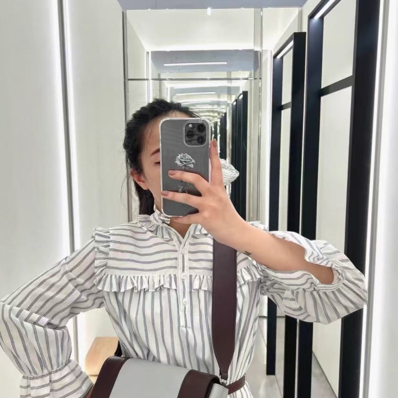 Celine frame巧克力拼藍灰色翻蓋肩背斜背豆腐包25×15×10 98新配件塵袋-0