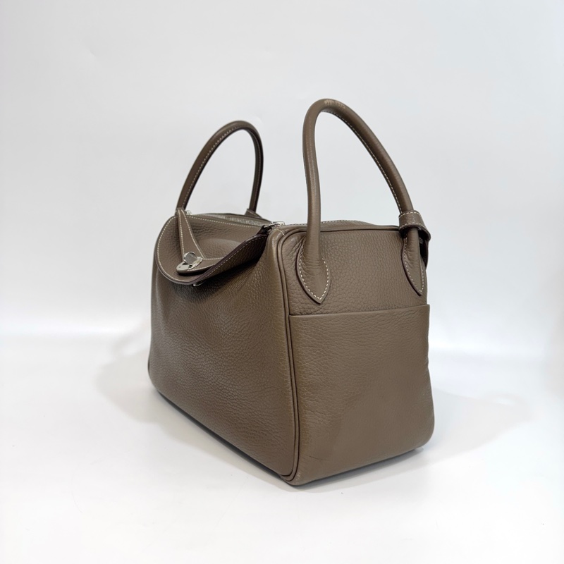 🐻愛馬仕金剛色Hermers18大象灰銀釦T/C皮Lindy30-13