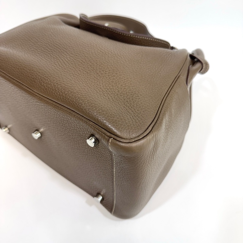 🐻愛馬仕金剛色Hermers18大象灰銀釦T/C皮Lindy30-17