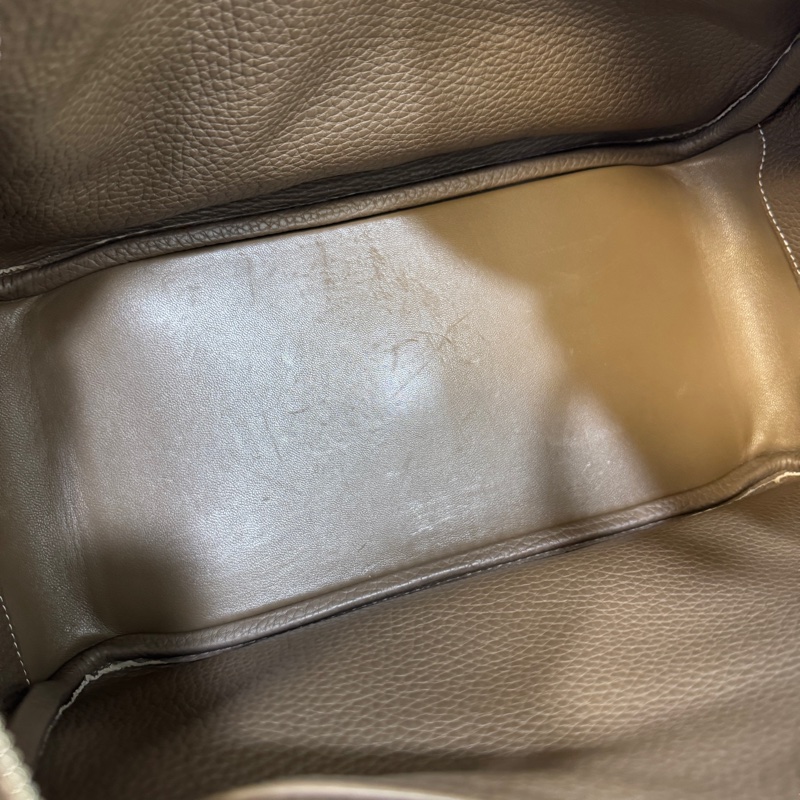 🐻愛馬仕金剛色Hermers18大象灰銀釦T/C皮Lindy30-25