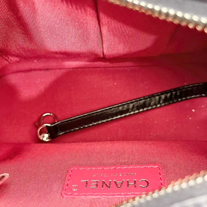 CHANEL 小號藍黑拼色流浪包肩背斜背包20×15×8 98新配件塵袋購證保卡-2