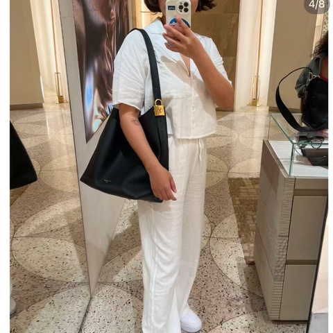 LV Low Key Hobo小號黑色全皮手袋水桶肩背包24×26×14 98新配件塵袋盒子