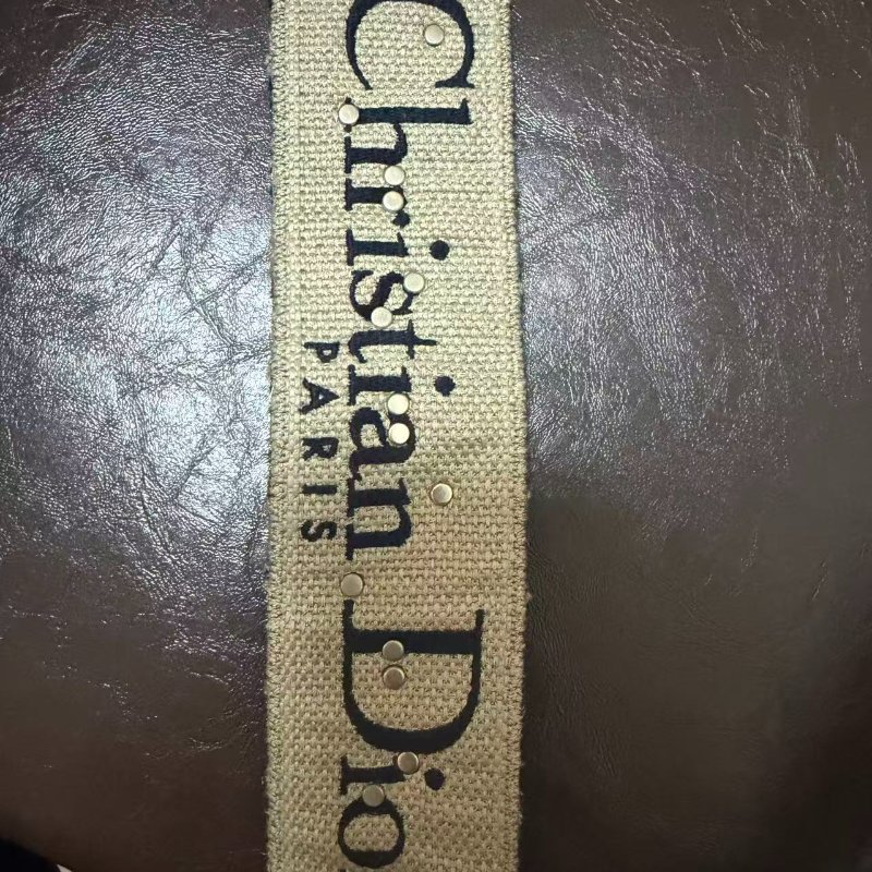 迪奧 老花印花肩背帶-3