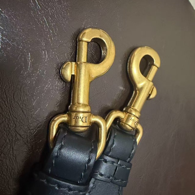 迪奧 老花印花肩背帶-5