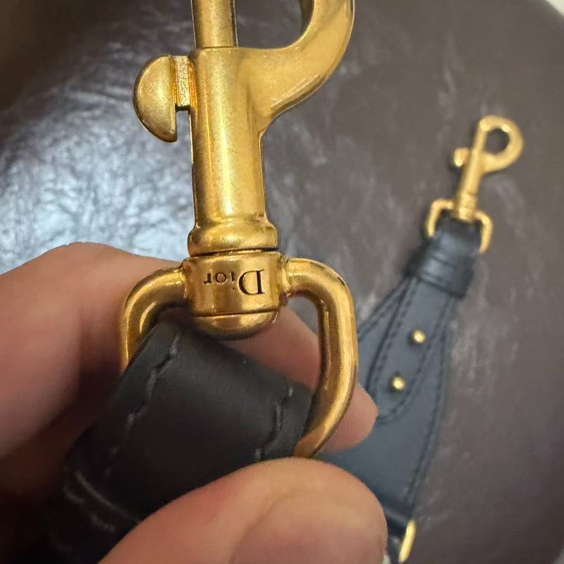 迪奧 老花印花肩背帶-6