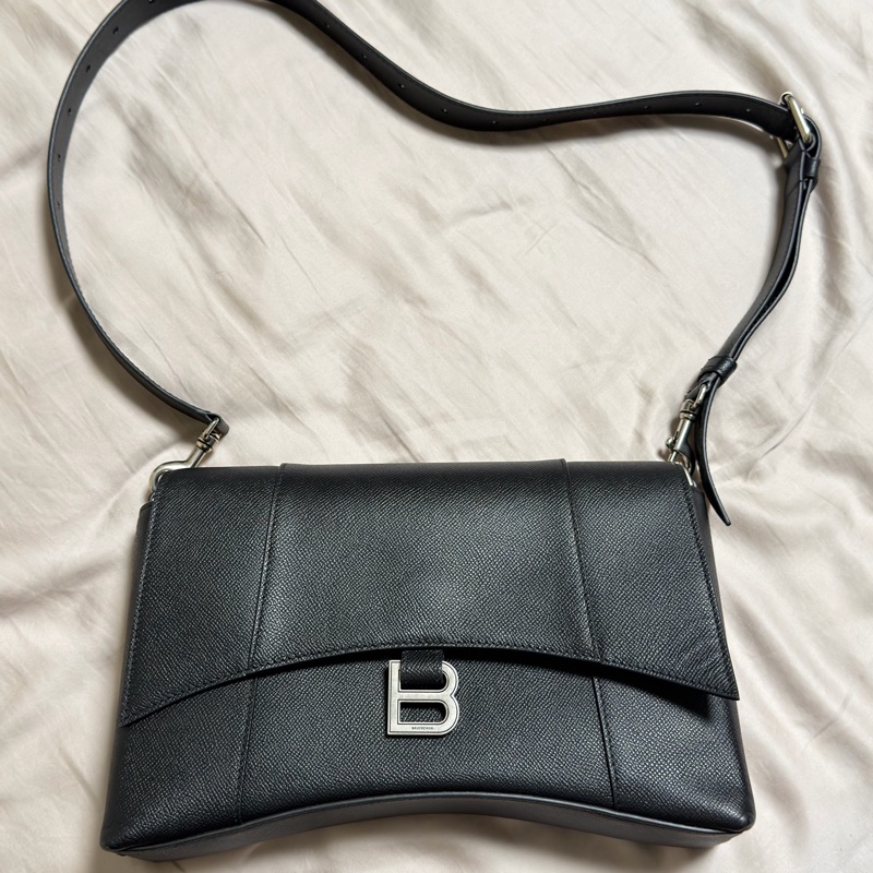 二手閒置品_台灣購證_Balenciaga_巴黎世家_男版沙漏包_24SS_Downtown 單肩包_ 7364732AABJ-5