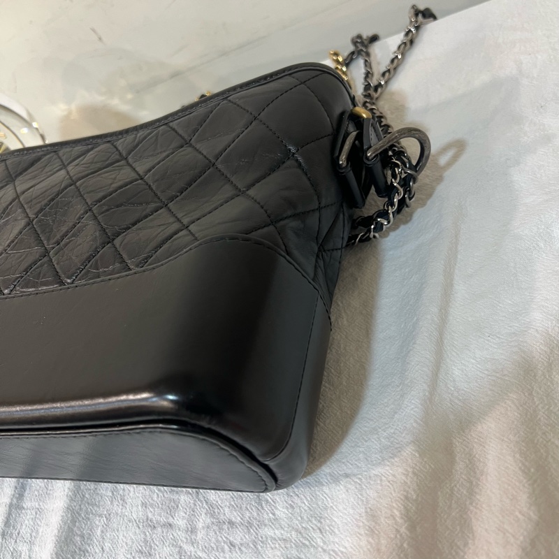 ෆ Chanel 黑色流浪 新中號-13