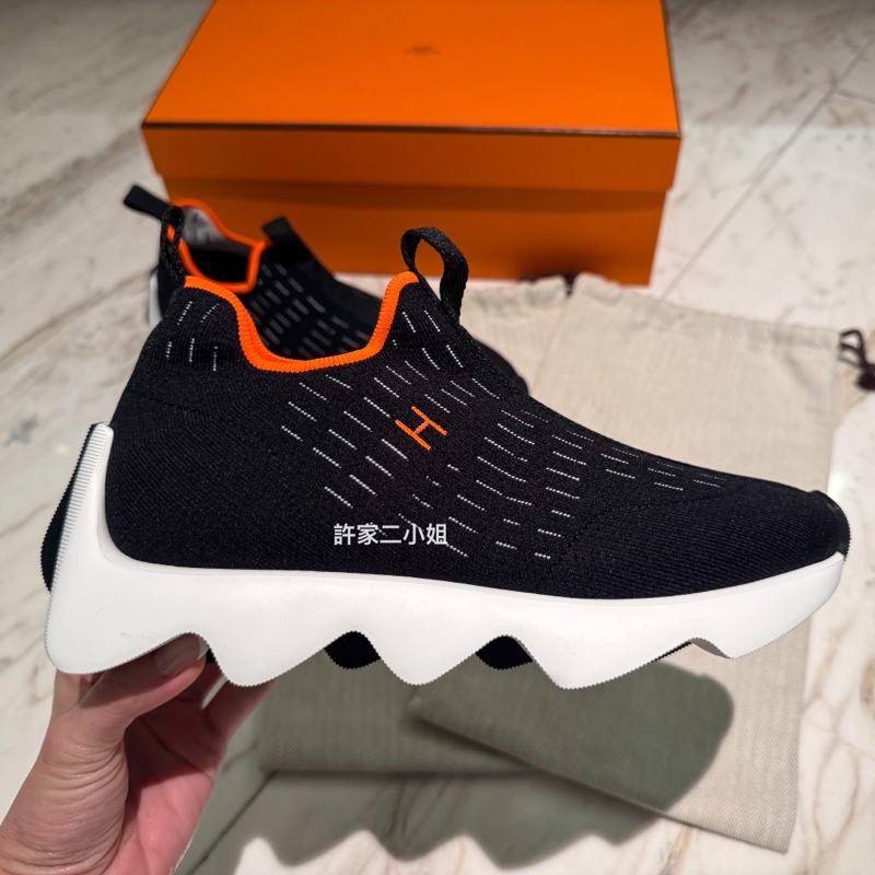 Hermes 全新閒置 Eclair sneaker 波浪休閒鞋-1