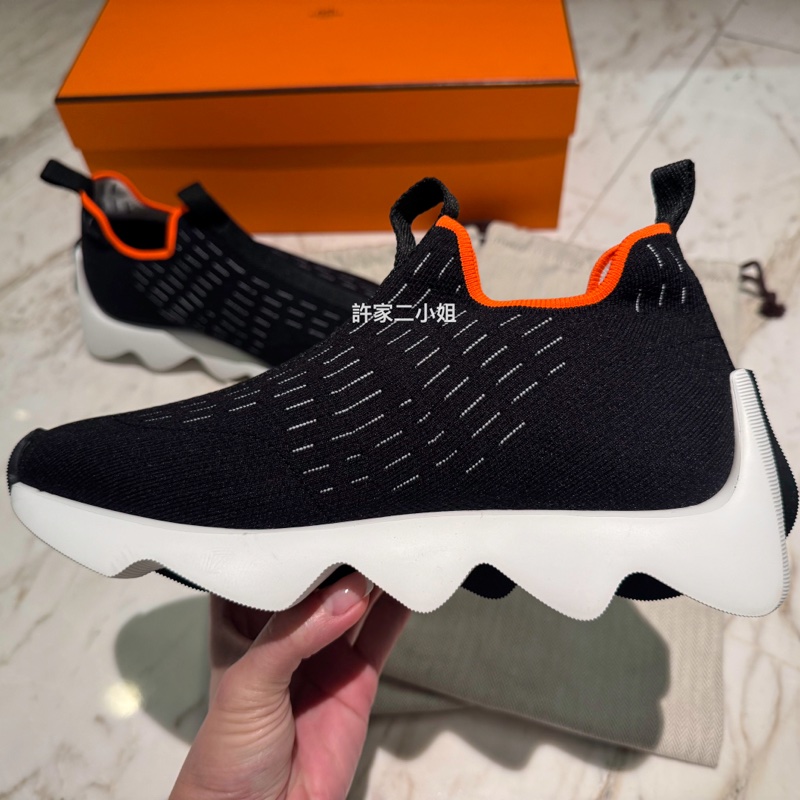Hermes 全新閒置 Eclair sneaker 波浪休閒鞋-2
