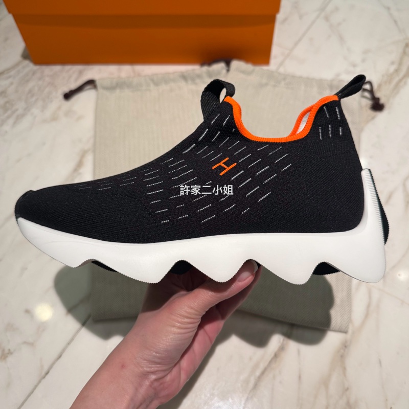 Hermes 全新閒置 Eclair sneaker 波浪休閒鞋-5