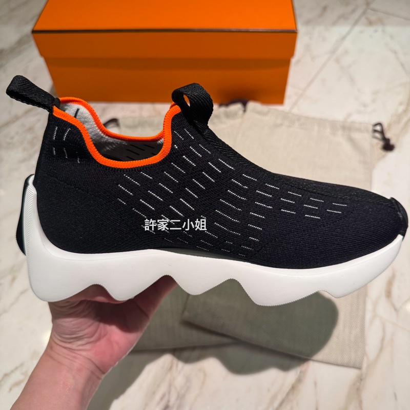 Hermes 全新閒置 Eclair sneaker 波浪休閒鞋-6