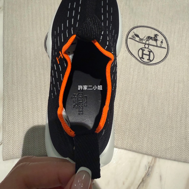 Hermes 全新閒置 Eclair sneaker 波浪休閒鞋-8