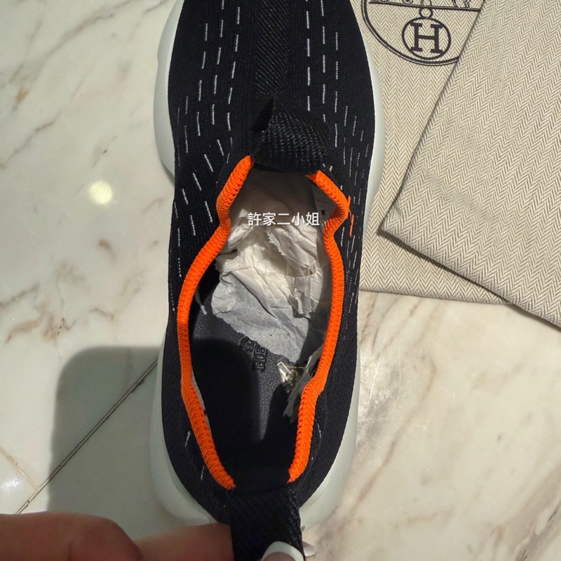 Hermes 全新閒置 Eclair sneaker 波浪休閒鞋-9