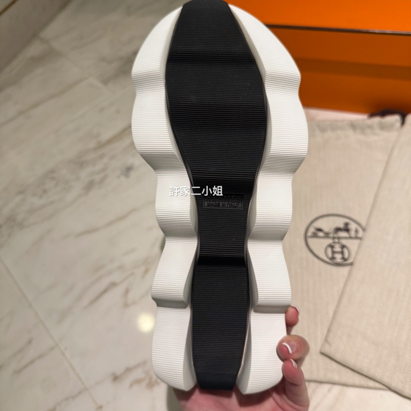 Hermes 全新閒置 Eclair sneaker 波浪休閒鞋-11