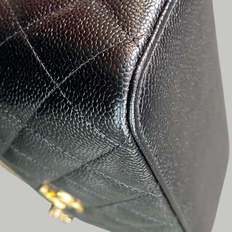 Chanel Caviar Vanity荔枝枝手柄長盒子-4