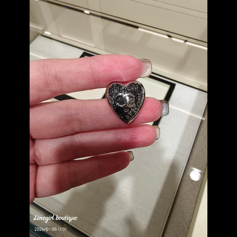 Chanel 24K 愛心耳環,銀色下單區(優惠款式)-0