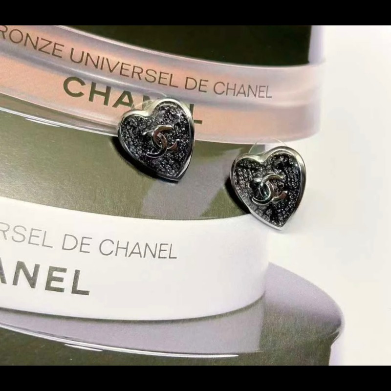 Chanel 24K 愛心耳環,銀色下單區(優惠款式)-2