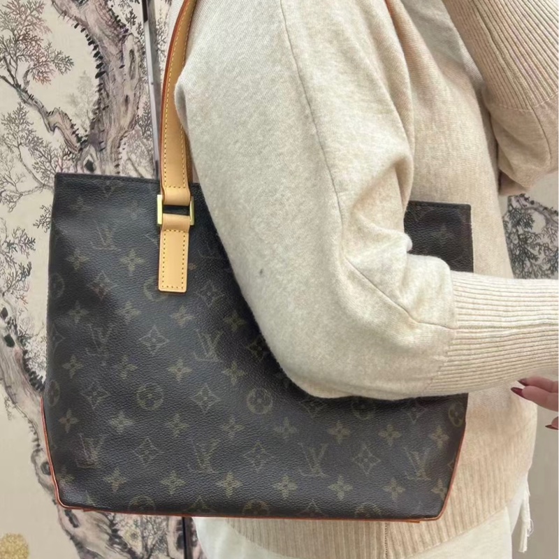 「JL精品代購」9新 LV 老花 hippo 鋼琴托特包中號-1